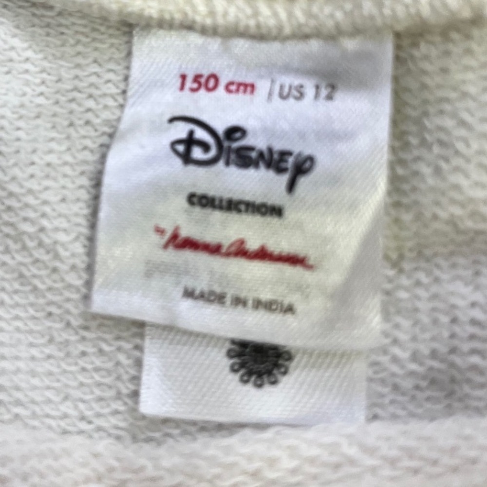 Hanna Andersson Disney Minnie Mouse 28 Sweatshirt Dress Cream Kids Size 12 Girls - Picture 5 of 7